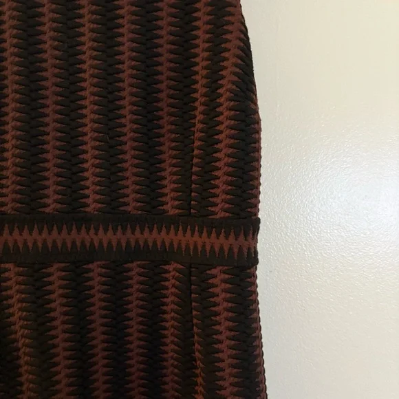 NWT Anthropologie Maeve Meridian Midi Dress Brown & Black Size Small - Picture 6 of 14